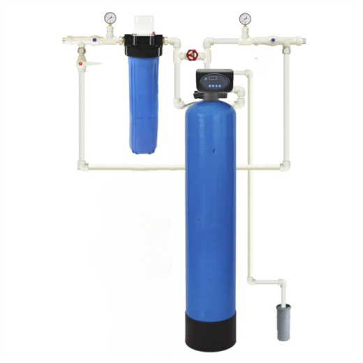 Комплект 2-х ступенчатой системы очистки воды, корпус с автоматикой Runxin